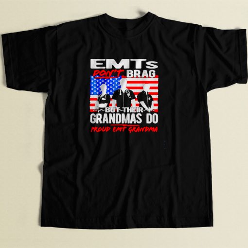 Proud Emt Grandma 80s Men T Shirt