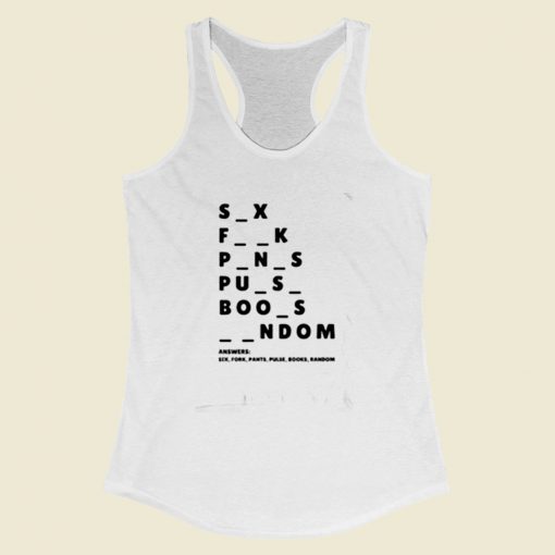 Sayings Unisex Women Racerback Tank Top