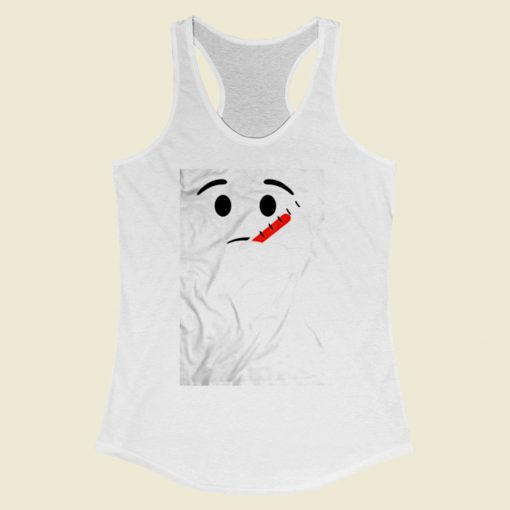 Sick Face With Thermometer Emojis Women Racerback Tank Top