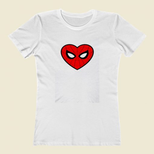 Spiderman Heart Women T Shirt Style