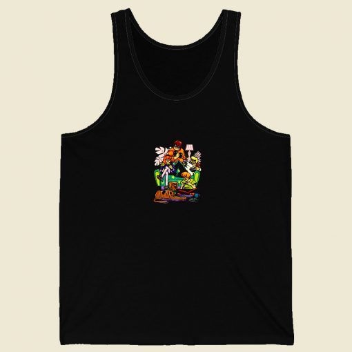 Stay Home Squad Scooby Doo Social Distancing Men Tank Top
