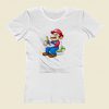 Super Mario Smoking Women T Shirt Style