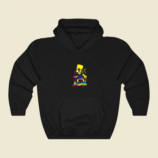 Trippy Bart The Paint Trap Is For Bart 80s Hoodie Fashion