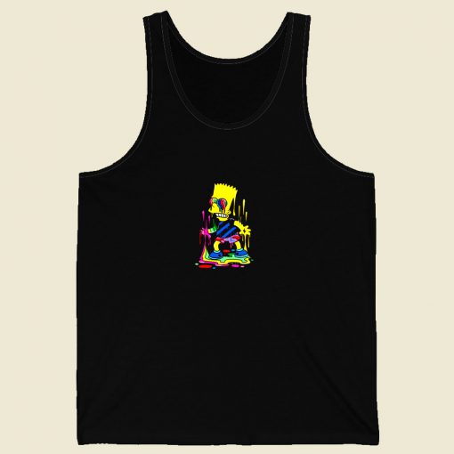 Trippy Bart The Paint Trap Is For Bart Men Tank Top