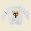 Trump Hair Skull Christmas Sweatshirt Style