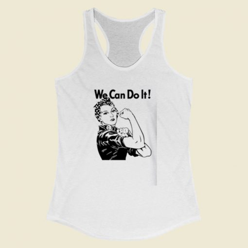 We Can Do It Rosie The Riveter Women Racerback Tank Top