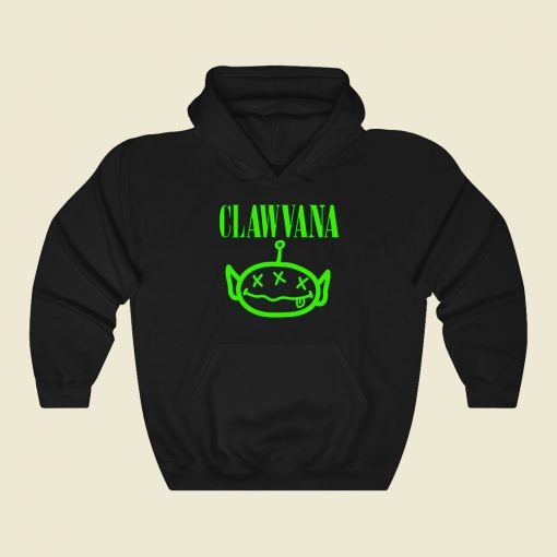 Clawvana Green Funny Graphic Hoodie