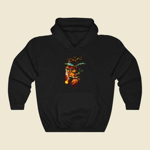 Clobbering Time Funny Graphic Hoodie
