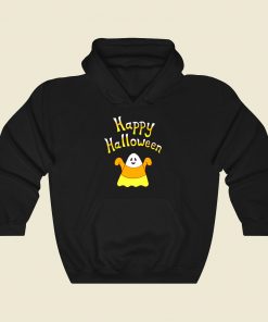 Happy Halloween Candy Corn Ghost Funny Graphic Hoodie