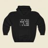 Too Close Funny Graphic Hoodie