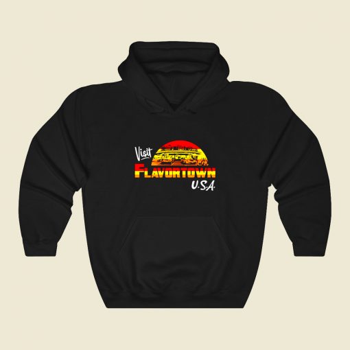 Visit Flavortown Usa Funny Graphic Hoodie
