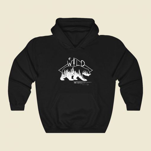 Wild Forest Bear Ii Funny Graphic Hoodie