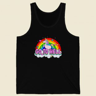 Go To Hell Unicorn Funny Tank Top