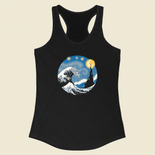 The Great Starry Wave Racerback Tank Top