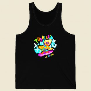 Funny Tubaler A Duck Surfing Tank Top