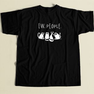 4 Black Cats Ew People T Shirt Style