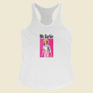 90s Barbie Girl Funny Racerback Tank Top