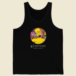 Glutton Homer Simpsons Funny Tank Top