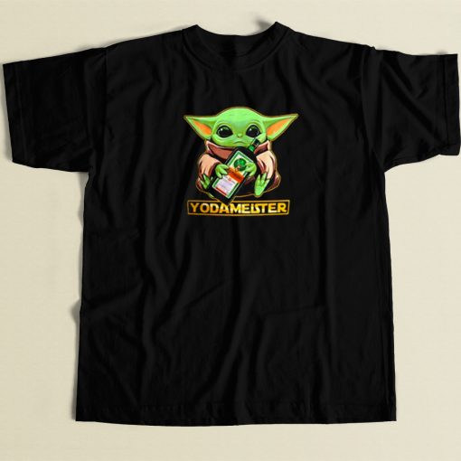 Baby Yodarmeister Mandalorian 80s Retro T Shirt Style