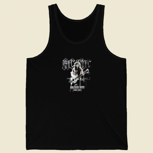 ACDC Malcolm Young 80s Retro Tank Top