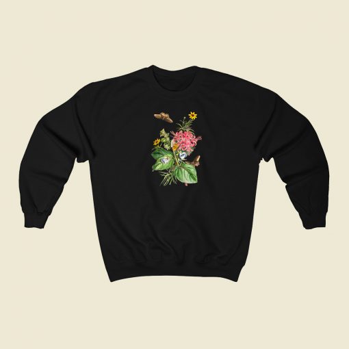 Botanical Floral 80s Retro Sweatshirt Style
