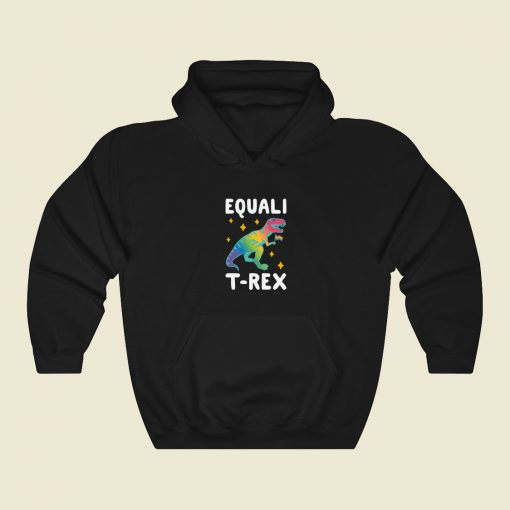 Equal Trex 80s Retro Hoodie Style