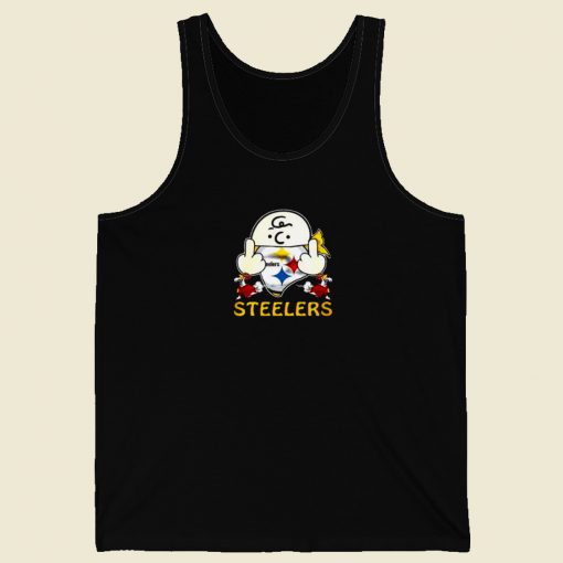 Pittsburgh Steelers Snoopy 80s Retro Tank Top
