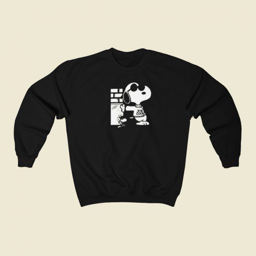 Snoopy Cartoon Joe Cool 80s Retro Sweatshirt Style