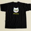 Whiskey Kitty Cat 80s Retro T Shirt Style