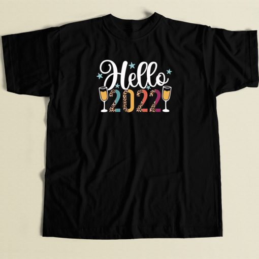 Eve Party Hello 2022 80s Retro T Shirt Style