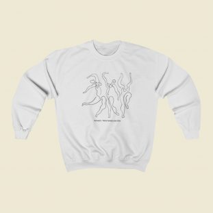Fearless One Line Picasso 80s Retro Sweatshirt Style