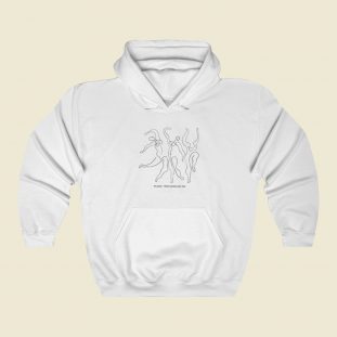 Fearless One Line Picasso 80s Retro Hoodie Style
