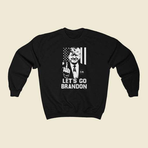 Lets Go Brandon 80s Sweatshirt Style
