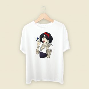 Snow White Punk Rock 80s Retro T Shirt Style