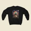 Starry Night Baby Yoda 80s Retro Sweatshirt Style