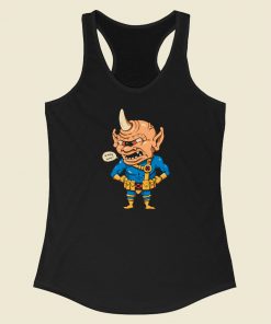 The First Cyclops Funny 80s Racerback Tank Top