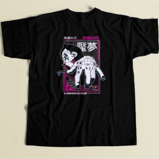 Enmu Demon Slayer Anime 80s Retro T Shirt Style