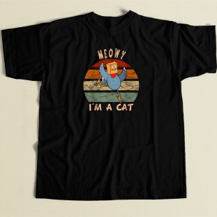 Funny Turkey Disguise Cat 80s Retro T Shirt Style