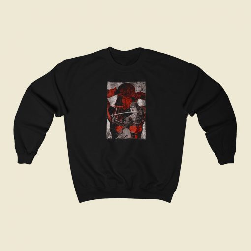 Marvel Elektra Double Exposed 80s Sweatshirt Style