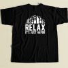 Relax It Just Vapor Funny 80s Retro T Shirt Style