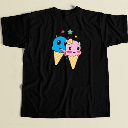 Sexy Kawaii Ice Cream 80s Retro T Shirt Style