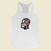 Skull Halloween Is A State Of Mind 80s Racerback Tank Top