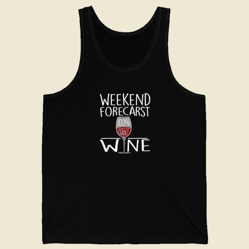 Weekend Forecast 100 Chance 80s Retro Tank Top