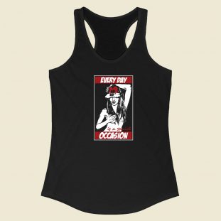 Every Day Is A Special Occasion 80s Racerback Tank Top