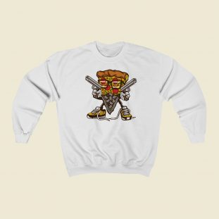 Gangsta Pizza Vintage 80s Sweatshirts Style