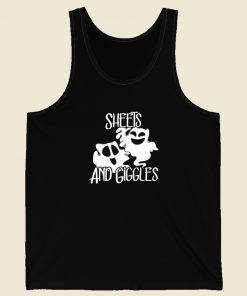 Ghost Sheets Giggles Pun Funny 80s Tank Top