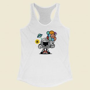 Gift From Outer Space Vintage 80s Racerback Tank Top