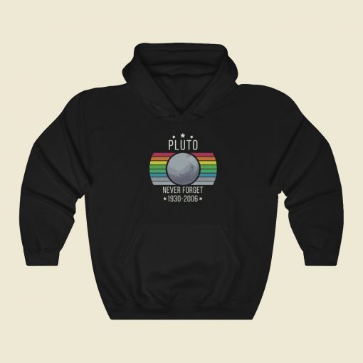 Pluto Never Forget Retro Hoodie Style