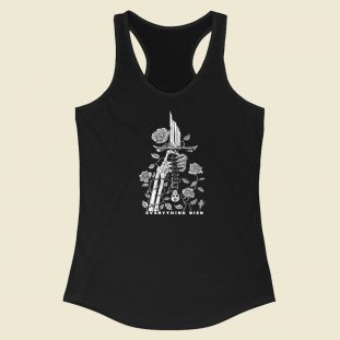 Everything Dies Graphic 80s Racerback Tank Top