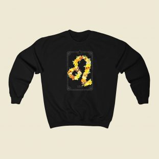 Floral Zodiac Sign Leo 80s Sweatshirts Style